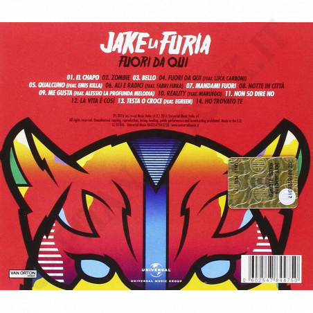 Acquista Jake la Furia - Fuori da Qui - CD Album a soli 8,90 € su Capitanstock 