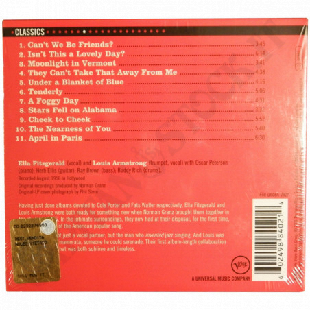 Acquista Ella Fitzgerald & Louis Armstrong - Ella&Louis - CD a soli 8,00 € su Capitanstock 