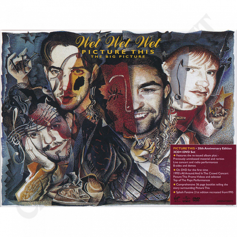 Wet Wet Wet ‎– Picture This - The Big Picture Edizione 20esimo Anniversario set di 3 CD / 1-DVD