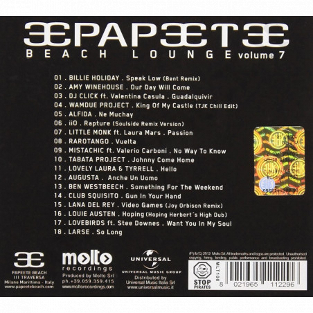Buy Papeete - Beach Launge - Vol. 5 - Music Box at only €6.30 on Capitanstock