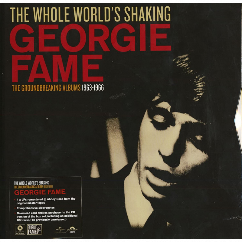 Georgie Fame - The Whole World's Shaking - Complete Recordings 1963-1966 - 4 LP Vinyl - Limited Georgie Fame - The Whole World's Shaking - Complete Recordings 1963-1966 - 4 LP Vinyl - Limited
