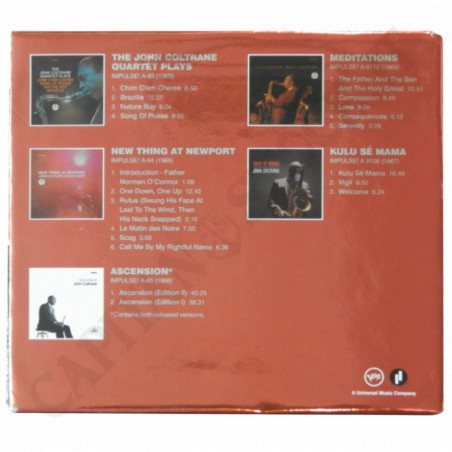 Acquista John Coltrane - The Impulse! Volume 3 - Cofanetto 5CD a soli 23,49 € su Capitanstock 