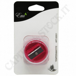 E.M Beauty - Sharpener - Pencil Sharpener for Cosmetics with Fuchsia Container