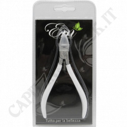E.M Beauty - Cuticle Cutter In Steel and White Handles