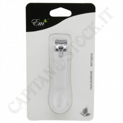 E.M Beauty - Steel Nail Clippers with White Plastic Handles