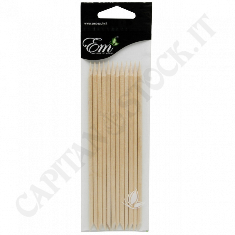 E.M Beauty - Set of 12 Wooden Manicure Sticks