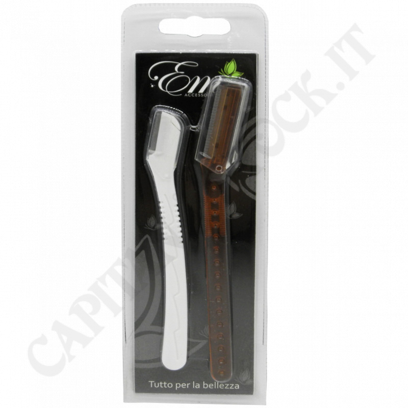 E.M Beauty - Set 2 Coltellini Sopracciglia