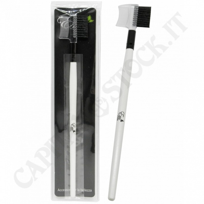 E.M Beauty - Pennello Multiuso Definizione Sopracciglia Bianco - Accessorio Cosmetico