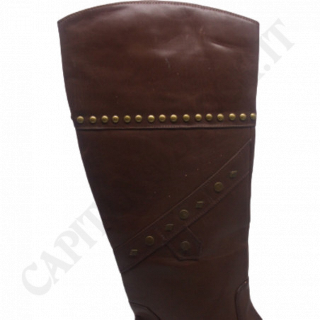 Buy Miss Roberta - Brown Woman Boot With Ornamental Studs - Handmade Production at only €19.00 on Capitanstock