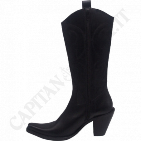 Buy Miss Roberta - Western Style Black Woman Boot - 8 cm heel - Handmade Production at only €19.00 on Capitanstock