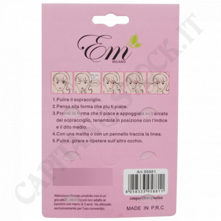 Acquista E.M Beauty Stencil Sopracciglia Perfetta a soli 3,49 € su Capitanstock 