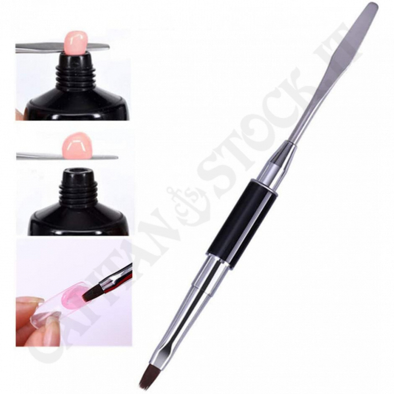 E.M Beauty - Black Dual Tip Gel Brush