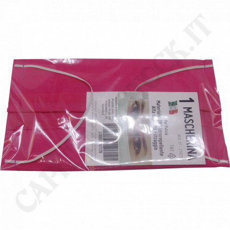 Acquista Mascherina Color Fucsia - Materiale TNT Idrorepellente Alta Capacità Filtraggio a soli 2,50 € su Capitanstock 
