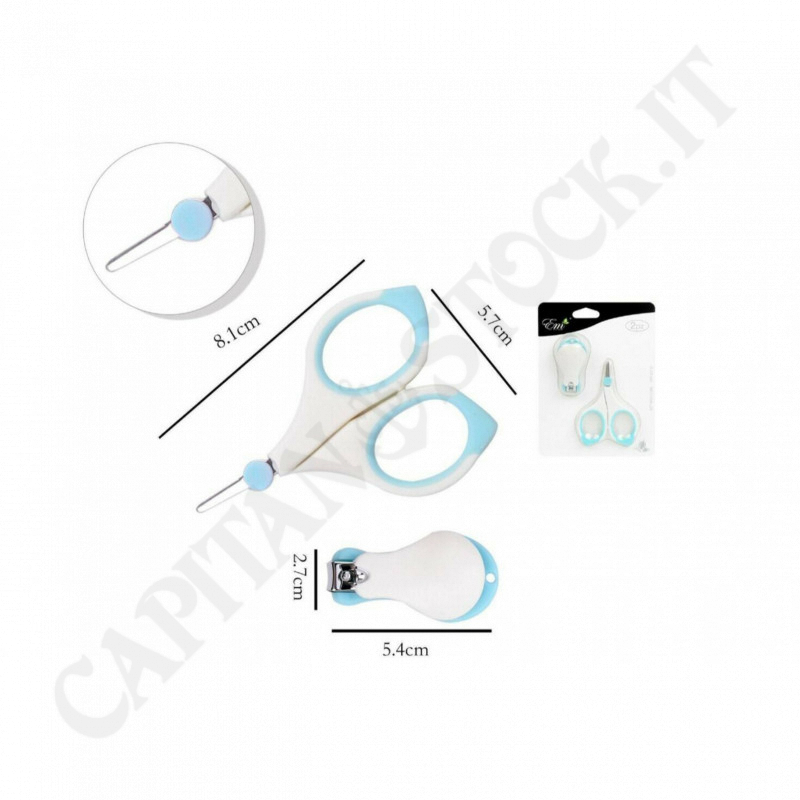 E.M Beauty - Blue Manicure Set for Children with Scissor and Nail Clipper E.M Beauty - Blue Manicure Set for Children with Scissor and Nail Clipper