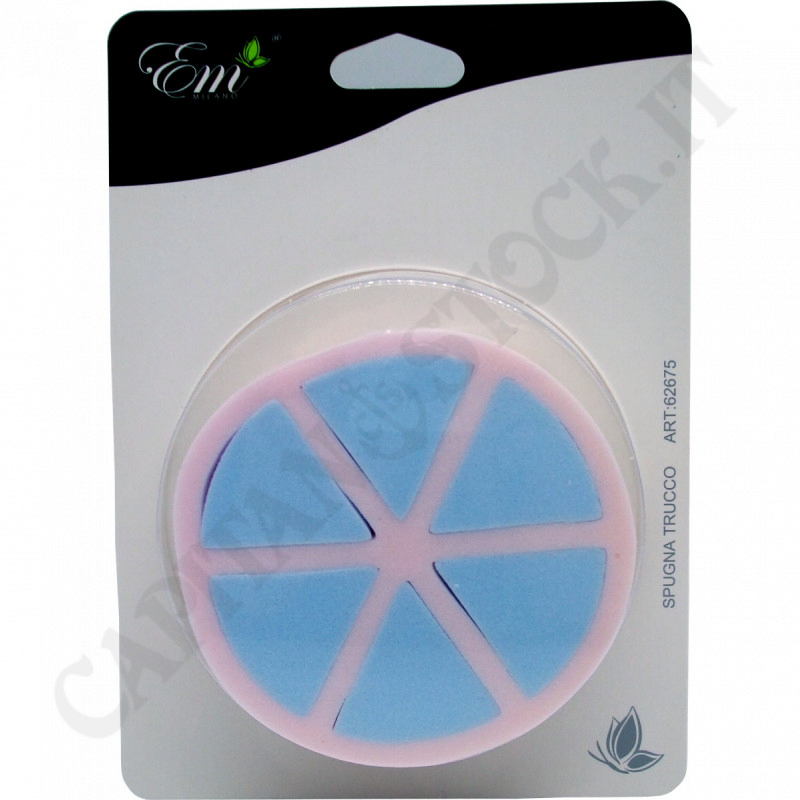 EM Beauty - Makeup Sponge - 6 Triangular Sponges with Container