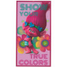 Acquista Asciugamano - Telo Mare True Colors Trolls - Microfibra 70x140 cm a soli 3,87 € su Capitanstock 