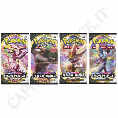 Acquista Pokémon Spada e Scudo Fragore Ribelle - Bustina 10 Carte Aggiuntive - IT a soli 4,75 € su Capitanstock 