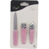 Buy E.M Beauty - Pink Nail File Set and Nail Clipper at only €3.19 on Capitanstock
