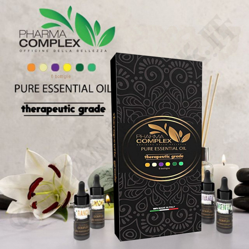 Pharma Complex - Pure Essential Oil 6 Fragranze x 10ml Pharma Complex - Pure Essential Oil 6 Fragranze x 10ml