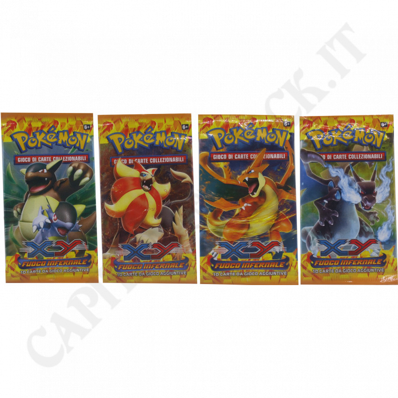 Pokemon - XY Hellfire - Pack of 10 Additional Cards - Rarity - IT