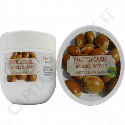 Tesori Italiani - Organic Silk And Argan Hair Mask 400 ml - Detangling and Polishing