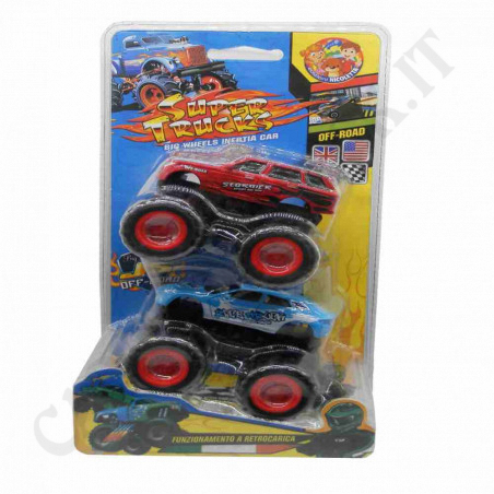 Buy Set 2 Super Trucks off-road vehicle with rear-loading at only €3.97 on Capitanstock