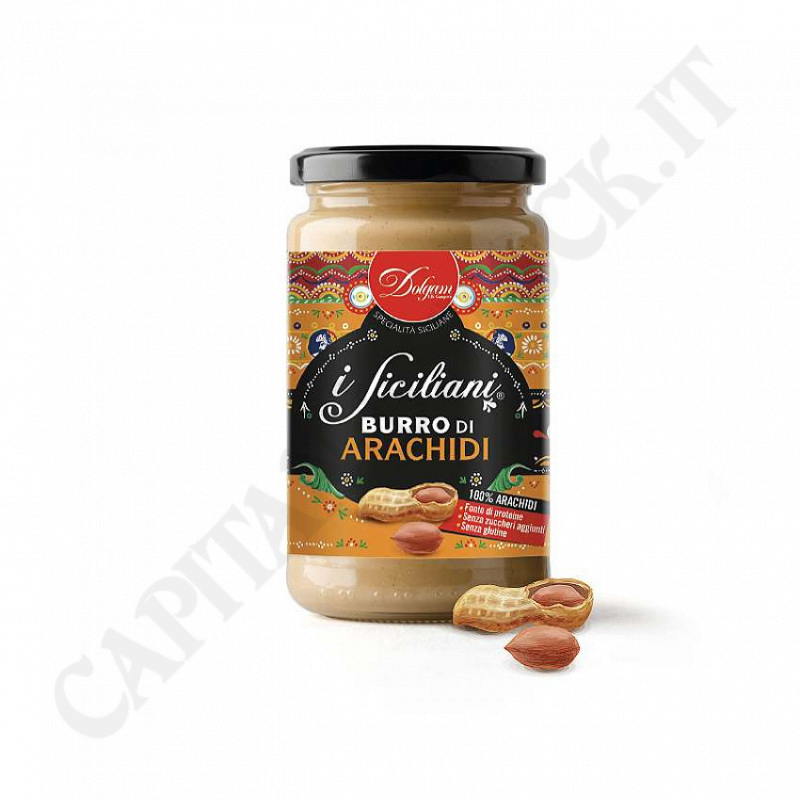 I Siciliani By Dolgam - Peanut Butter -100% Peanuts - 300 g I Siciliani By Dolgam - Peanut Butter -100% Peanuts - 300 g