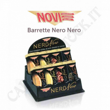 Acquista Novi - Nero Nero - Extra Fondente con Scorze di Arancia e Mandorle - 75g a soli 1,59 € su Capitanstock 