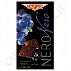 Novi - Nero Nero - Extra Dark with Blueberries and Almond Grains - 75 g