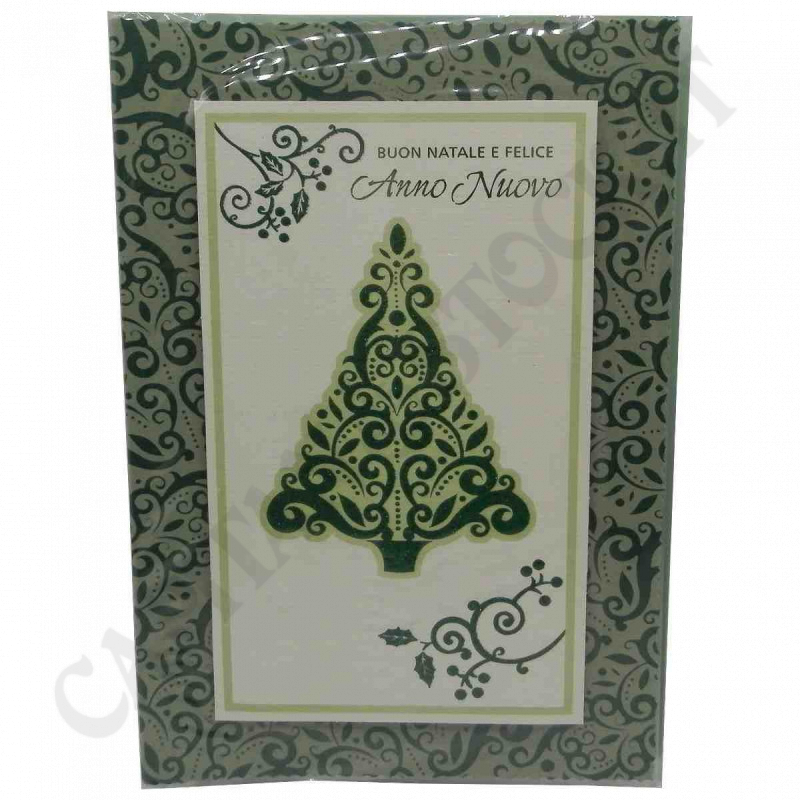 Christmas Card - Maxi Format - Green Color