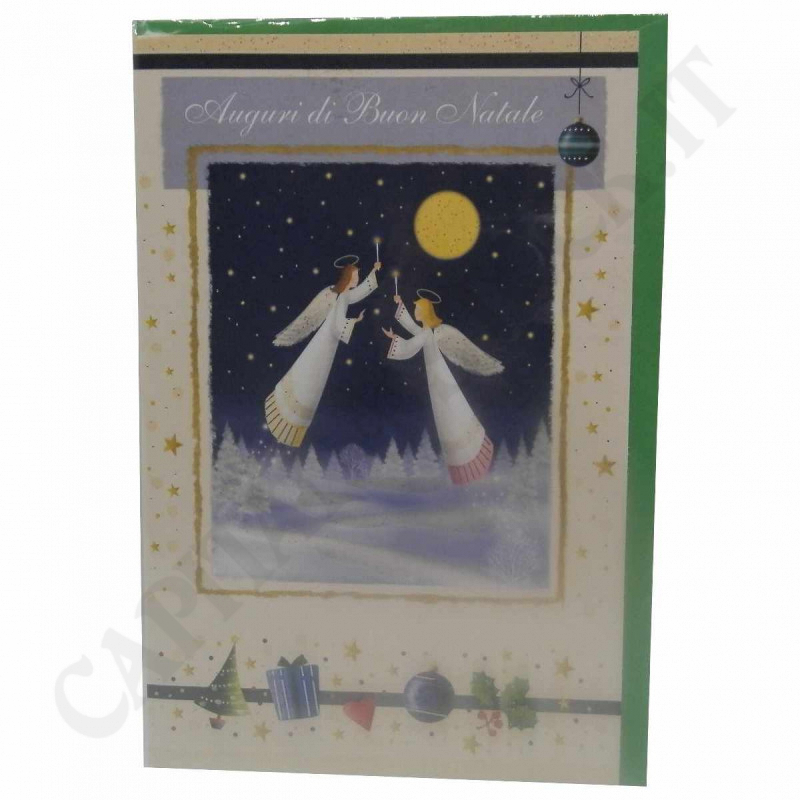 Christmas A5 Greeting Card with Envelope - Angels Christmas A5 Greeting Card with Envelope - Angels