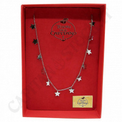 Tesori - Woman Necklace in Steel Stars - ID 4858