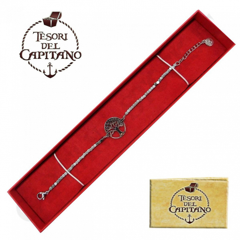 Tesori - Bracciale Donna in Acciaio con Albero della Vita - ID 4798
