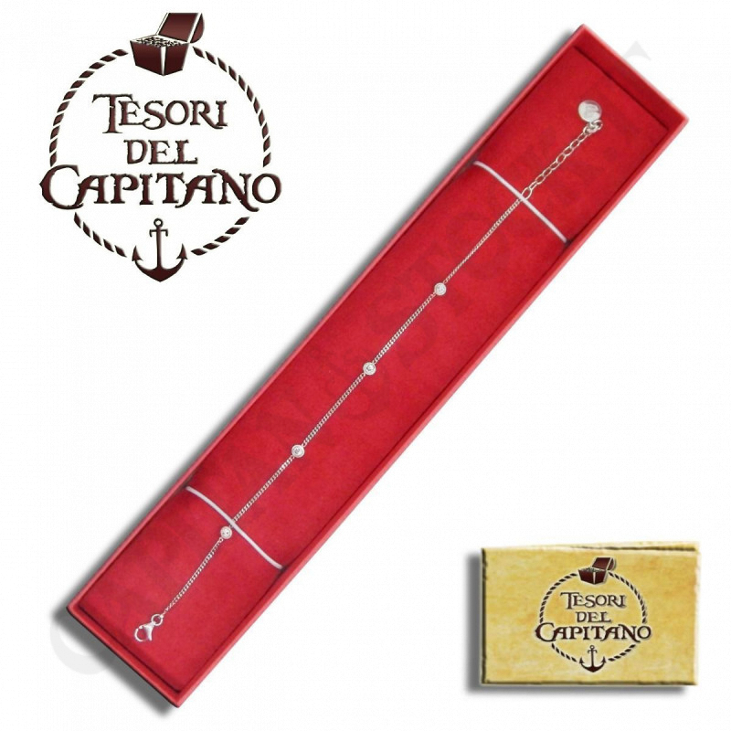 Tesori - Braccialetto Donna In Argento 925 ‰ e Zirconi ID 4670