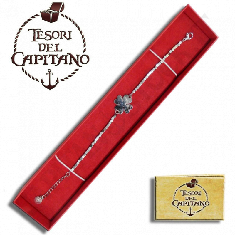 Tesori - Bracciale Donna In Argento 925 ‰ Con Quadrifoglio - ID 4673