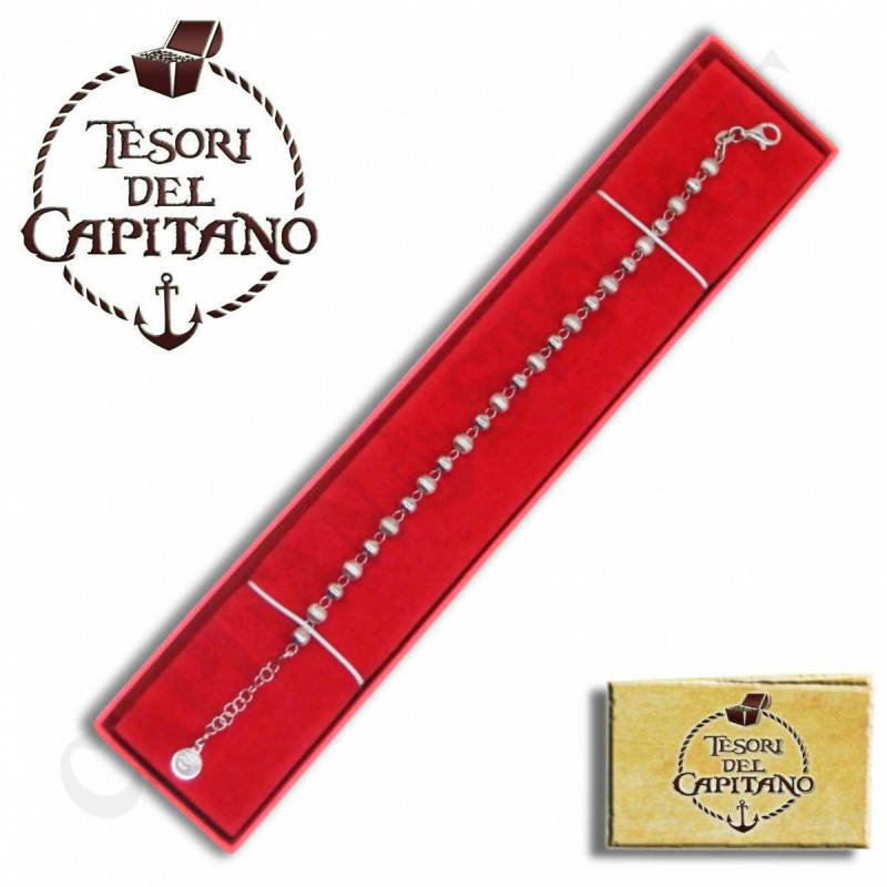 Tesori - Bracciale Donna In Argento 925 ‰ Con Palline Lucide E Satinate - ID 4674 Tesori - Bracciale Donna In Argento 925 ‰ Con Palline Lucide E Satinate - ID 4674