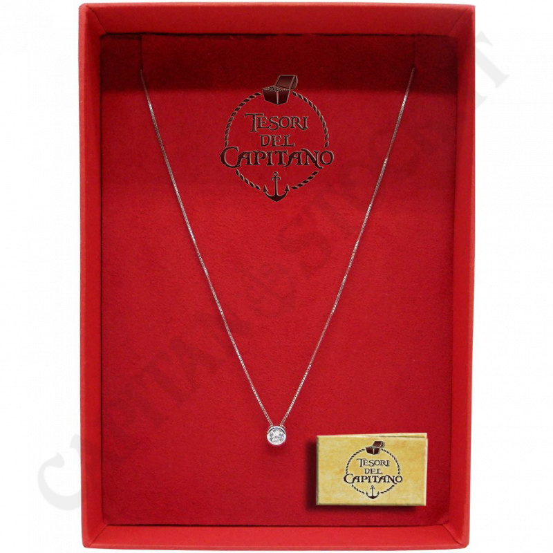 Tesori del Capitano® - Collana Donna In Argento 925 ‰ Con Punto Luce Cipollina Medio  - ID 4705