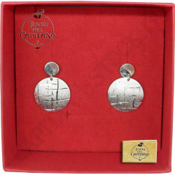 Tesori - Woman Round Satin Silver Earrings 925 ‰ -ID 4709