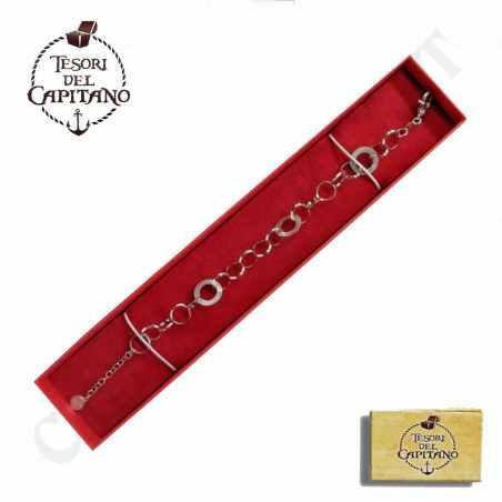 Acquista Tesori - Bracciale Donna in Argento 925 ‰ con Maglia Grumetta -ID 4713 a soli 34,00 € su Capitanstock 