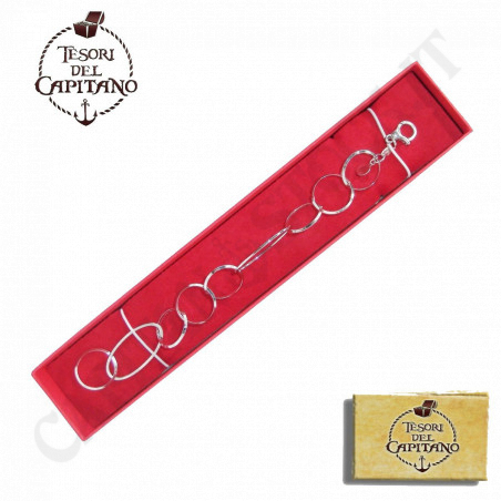 Acquista Tesori - Bracciale Donna In Argento 925 ‰ Maglia Forzatina Alternata - ID 4712 a soli 39,00 € su Capitanstock 