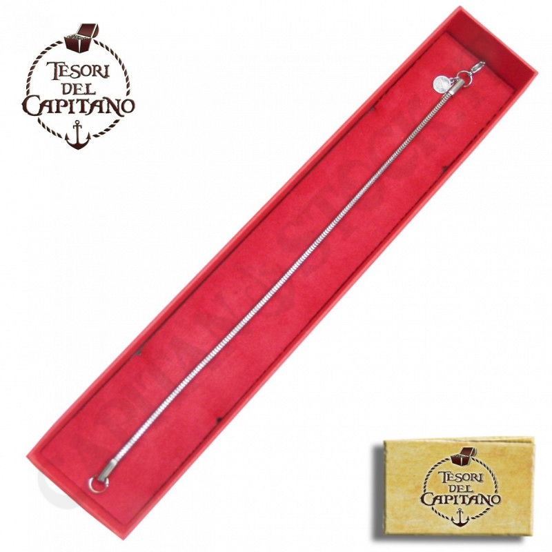 Tesori del Capitano® - Men's Serpentine Mesh Steel Bracelet - ID 4737 Tesori del Capitano® - Men's Serpentine Mesh Steel Bracelet - ID 4737