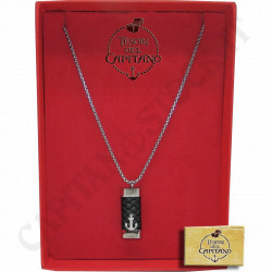 Tesori del Capitano® - Men's Steel Necklace with Anchor Pendant - ID 4739