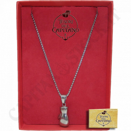 Buy Tesori - Men's Steel Necklace With Boxing Glove Pendant - ID 4744 at only €16.00 on Capitanstock