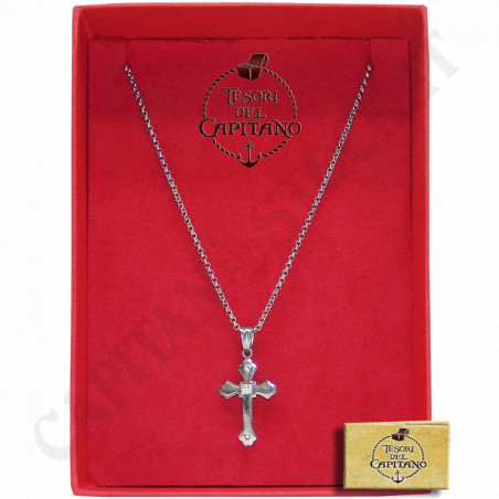 Buy Tesori del Capitano® - Men's Steel Necklace with Crucifix Pendant - ID 4747 at only €19.00 on Capitanstock Buy Tesori del Capitano® - Men's Steel Necklace with Crucifix Pendant - ID 4747 at only €19.00 on Capitanstock