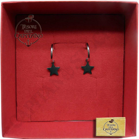 Acquista Tesori del Capitano® - Orecchini Donna in Acciaio con Ciondolo Stella - ID 4754 a soli 13,00 € su Capitanstock  Acquista Tesori del Capitano® - Orecchini Donna in Acciaio con Ciondolo Stella - ID 4754 a soli 13,00 € su Capitanstock