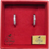 Buy Tesori del Capitano® - Woman Steel Earrings Small Circles With Strass - ID 4762 at only €18.00 on Capitanstock
