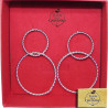 Buy Tesori del Capitano® - Women's Double Circle Machined Steel Pendant Earrings - ID 4764 at only €16.00 on Capitanstock