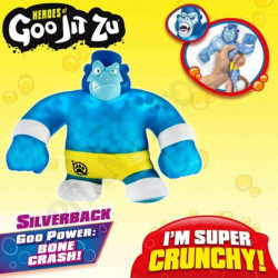 Giochi Preziosi - Goo Jit Zu - SilverBack - Bone Crash Crunchy - Super Extendable Hero Characters - 4+
