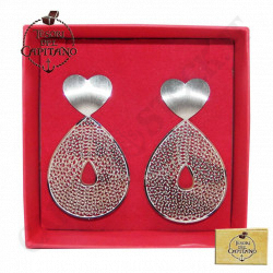 Buy Tesori del Capitano® - Woman Earrings in Steel with Satin Heart - ID 4778 at only €18.00 on Capitanstock