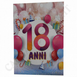 Birthday Card with Envelope - 18 Years